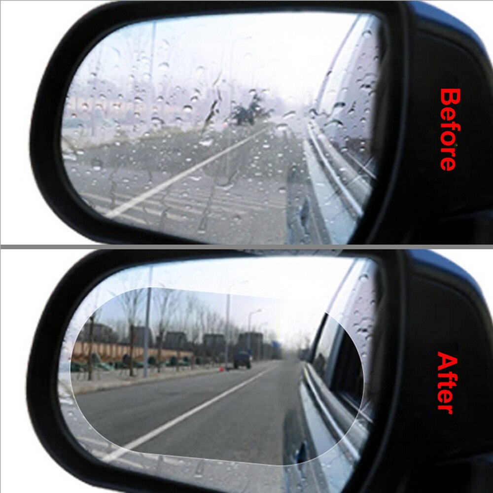 Car Anti-Water Mist Film - The Perfect Solution For Clear And Rainproof Rearview Mirrors (Pack Of 8)
