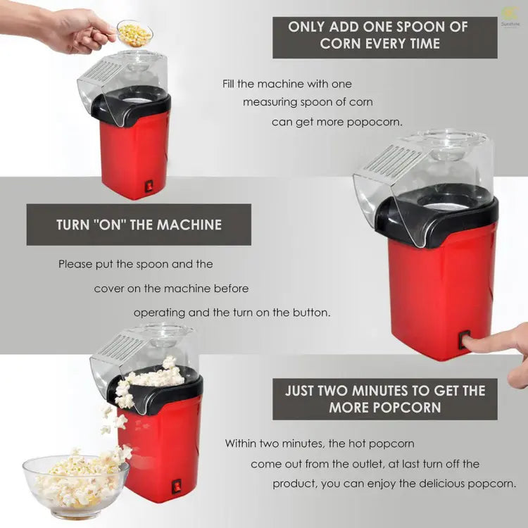 Oil-Free Popcorn Maker (1200W)