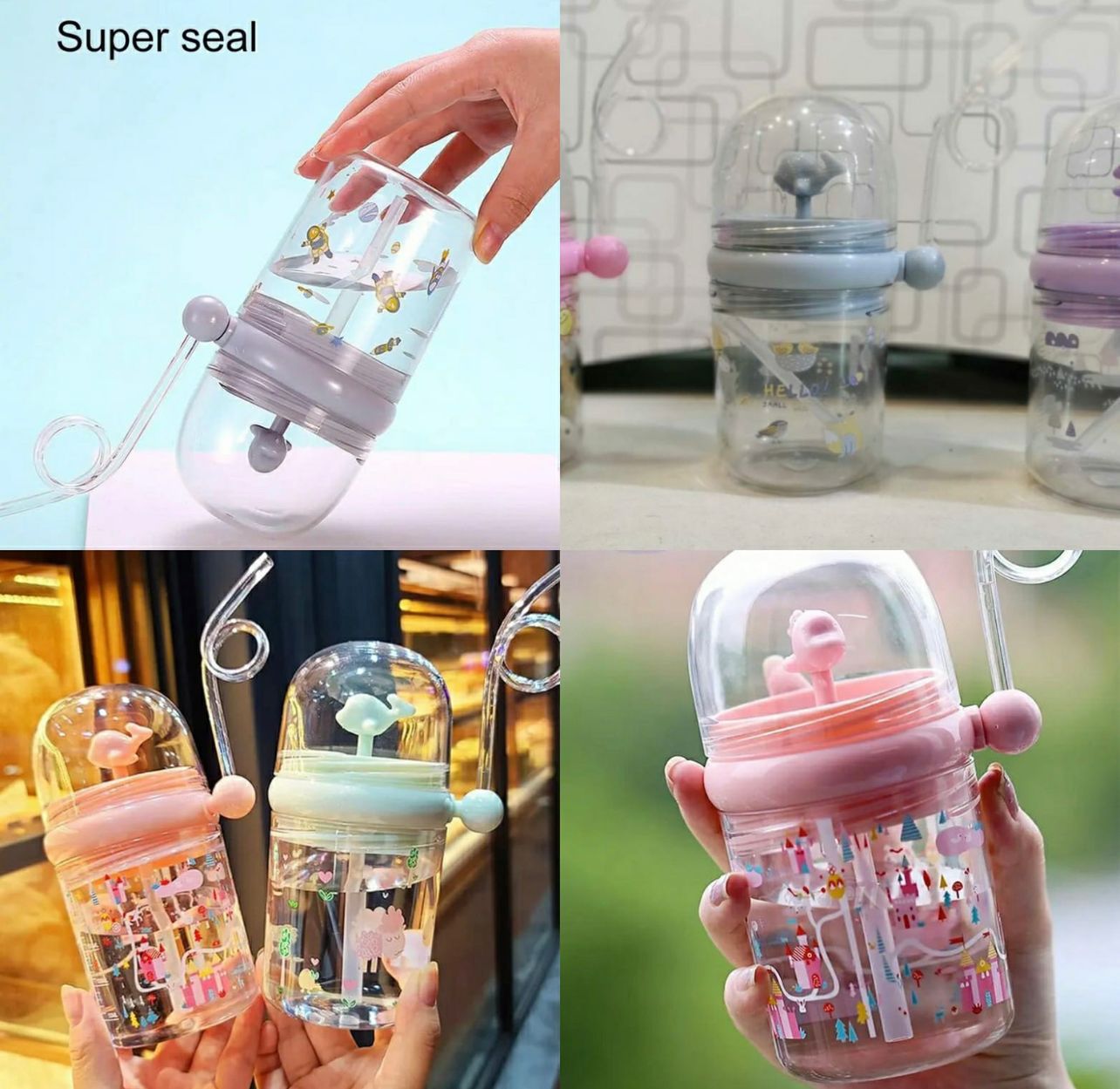 Children Whale Spray Cup (sippy bottle)
