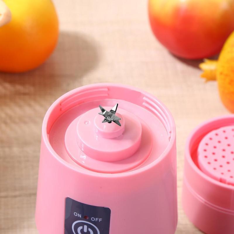 6 Blades USB Charger Portable Juice Blender Mixer Fruit Electric Smoothie Maker