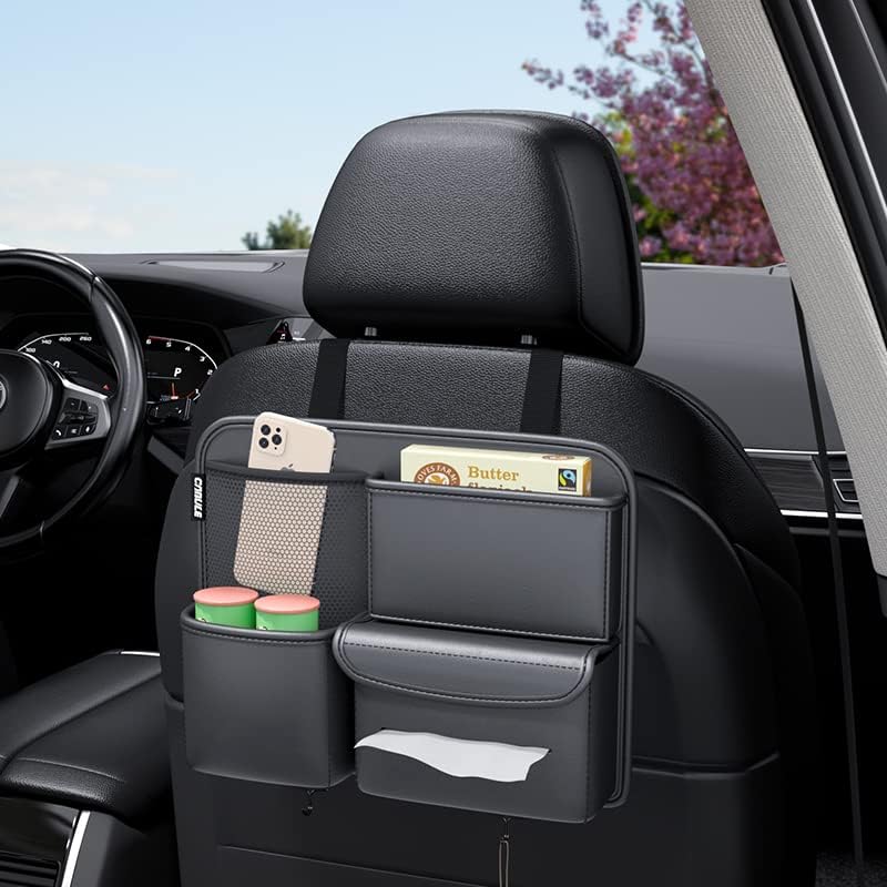 Multifunction Car Seat Organizer with Premium PU Material