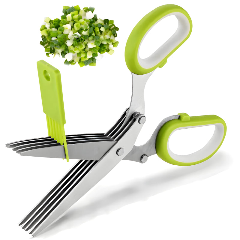5-Layer Multifunctional Vegetable & Fruit Cutter Kitchen Scissor