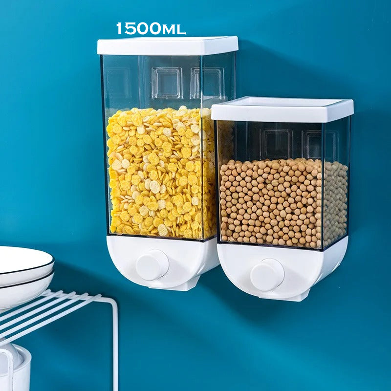 Eco-Friendly Wall Mounted Grain Transparent Body Storage Box (1500ml)